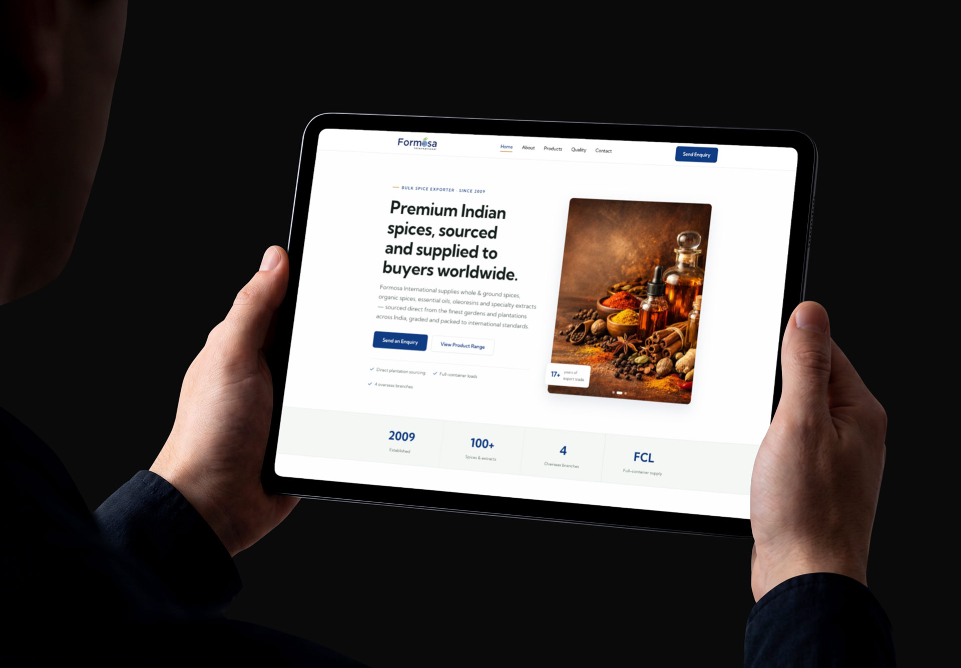 Formosa International — Website Development project for Formosa International
